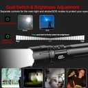 Flashlight 20000 High Lumens Rechargeable - 2 Pack 30W Super Bright LED Flash Light | 24H Long Lasting & 5000ft Beam USB C High Powered Handheld Police Flashlight for Home/Camping/Hiking/Emergency