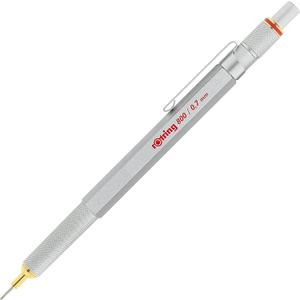 rOtring 800 Mechanical Pencil, 0.7 mm, Silver Metal Barrel