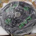 CAP Barbell Economy Olympic Bumper Plate Set with Green Logo, Black, 25 lb Pair