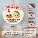 5 x Couple Ornament 2025 - Couple Gifts for Women Men, Thank You Gifts for Girlfriend Boyfriend Her Him, Ceramic Christmas Ornament for Tree Decor - Holiday Keepsake & Xmas Gift Exchange Idea