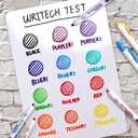 WRITECH Retractable Dry Erase Markers: Fine Tip Assorted Color Low Odor Multi Colored Set Refillable Clickable Multicolor Thin Point Whiteboard Marker Bulk 12ct No Bleed Smear