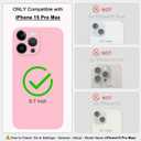 2 x Compatible with iPhone 15 Pro Max Case Pink, Liquid Silicone Case Full Body Shockproof Protective Phone Case Cover with Anti-Scratch Microfiber Lining for iPhone 15 Pro Max 6.7inch (Pink)