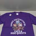 Cats Side Quest Distracted Tabletop Funny Men Women Kids Dad T-Shirt Large