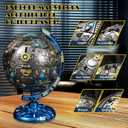 Globe Transforming Toy, 2 in 1 Transform into Robot Action Figure, DIY Transformation Figure Toys for Kids & Adults Action Figures for Boys Party Favors Gift