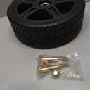 2 Pack 10" Lawn Mower Wheels, Push Mower Wheel kits Includes Bolts & Nuts, Fit Standard Pressure Washer, Garden Cart, Air Compressor, Wheelbarrow, Handtruck, Generator Wheel, Lawn Tractors