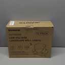 SUNVIE 12 Pack Low Voltage Landscape Lighting 12W LED Outdoor In-Ground Waterproof Shielded Well Lights Warm White Paver Lights with Wire Connectors for Pathway Garden Yard Fence Deck