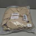 Women Waterproof Lightweight Long Rain Jacket Trench Coat with Adjustable Back Storm Shield,Check Lined&2-Way Zip (Beige, S)