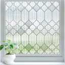 Sunbaby Reeded Glass Window Privacy Film, Frosted Static Cling,45"x157.4"