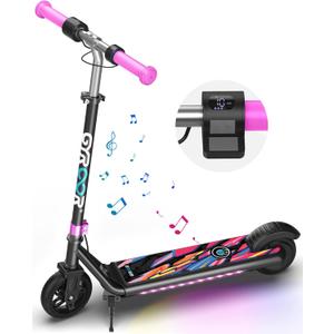 Gyroor H30 Max Electric Scooter for Kids, LED Dispaly, 150W Powerful Motor, Dual Brake System, Adjustable 