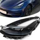 Left Full LED Headlight Assembly Fit For Tesla Model 3/Y 2021 2022 2023 | For 1514952-00-D, For Base Mayor Performance Long Range Standard Estandar