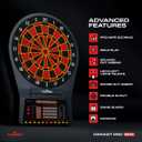Arachnid Cricket Pro Tournament-Quality Electronic Dartboard up to 40 Games and 315 Variations (Including Popular Cricket Modes), Pro 800