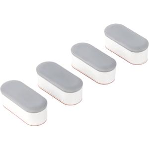 Luxe Bidet 4 Piece Universal Non-Slip Toilet Seat Bumpers with Strong Adhesive