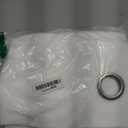 H.VERSAILTEX White Linen Curtains 96 inches Long Natural Linen Blended Semi-Sheer Curtains with Nickel Grommet for Living Room, Privacy Assured (52 by 96 Inch, Set of 2, White)