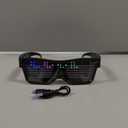 LED Glasses,light Up Glasses, Customizable Bluetooth LED Glasses, Halloween Glasses for Party, APP Control LED Display Smart Glasses for Nightclub, Festivals, Raves, Christmas for Adults over 18