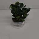 AlphaAcc Artificial Plants Decor Greenery Fake Succulents Indoor Potted Fake Plant with Rustic Black Clay Planter for Farmhouse Room Bathroom Bedroom Kitchen Office Table Desk Decor (12.8" H)