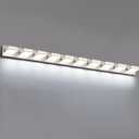 Bathroom Lights Fixtures Over Mirror, 360°Rotate Modern LED Vanity Lights for Bathroom, 80W Dimmable & High CRI Acrylic Wall Lighting, No Assembly Required (Brushed Nickel, 10-Light, 54 Inch)