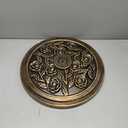 18 Inch Cast Stone w/Resin Shell Patio Umbrella Base, Bronze