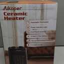 Space Heater, 1500W Electric Heaters Indoor Portable with Thermostat, PTC Fast Heating Ceramic Room Small Heater with Heating and Fan Modes for Bedroom, Office and Indoor Use (10IN)