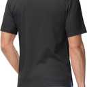 Boladeci Men's Golf Polo Shirts Short Sleeve Performance Quick Dry Breathable Work Business Casual Shirts (Black, L)