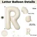 40 Inch Beige BRIDE Balloons Bachelorette for Bridal Shower, Cream White Sand Bride Mylar Foil Banner Letter Sign, Bridal Balloon Banner for Wedding Engagement Bride To Be Party Favors Decorations
