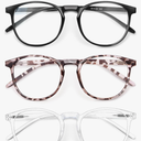 IBOANN Iconic Blue Light Glasses for Woman - Computer Glasses 99% Blue Light Blocking - Anti Eyestrain & UV Glare Protection