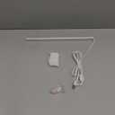 JUSJUBR 12-Inch Slim LED Under Cabinet Light with Memory Function, Warm White 3000K Dimmable USB Light Bar for Rooms