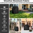 BBQ Gas Grill Cover 44 inch, Universal for 3-4 Burners BBQ/Gas/Charbroil Grill (44" Lx24 Wx46 H), Heavy-Duty and Weather-Resistant Oxford Fabric That Protect Grill All Seasons