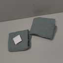 SUBRTEX Stretch Couch Arm Covers Set of 2, Checkered Sofa Arm Slipcovers, Anti-Slip Armrest Covers for Recliner and Armchairs, Pet Proof, High Stretchy, Hook & Loop Tape, Olive Green