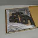 Weysat Wall Mount Home Mirror, 2 Pieces Silver Square Decorative Mirror for Bedroom, Living Room, Bathroom, 11.8 x 11.8 Inches(Gold,Mirrored)