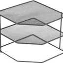 Black Decor Kitchen Spice Storage Rack Drying Rack Shelf for Cooking Utensils Corner Kitchen Shelf Storage Seasoning Triangle Iron Craft