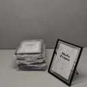 Juvale 8 Pack Black Glass Frame for Pressed Flowers, 5 x 7 Inch Photos, Floating Picture Frames (6.9 x 8.9 In)