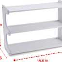 3 Tier Bookshelf for Desktop, Storage Rack, Desktop Organization, 19.6 x 7.6 x 13.8 inches