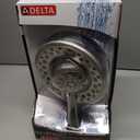 Delta 4-Setting In2ition 2-in-1 Dual Shower Head with HandHeld Spray, Brushed Nickel Detachable Shower Head with Hose, Showerhead, 1.75 GPM Flow Rate, SpotShield Nickel 75486CSN