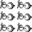 Ocean Line 100th Birthday Glasses - 100 Days of School Photo Booth Props for Anniversary Celebration Decoration, Plastic Frame with Crystal Party Favors, Novelty Eyewear for Kids and Adults 6 Pack