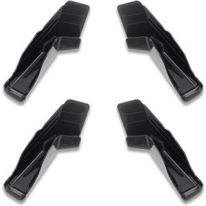Wadoy RV Rain Gutter Spouts 2 Right & 2 Left, RV Gutter Spouts with Extensions - Direct Rainwater Away from The Sides of Your RV, Black