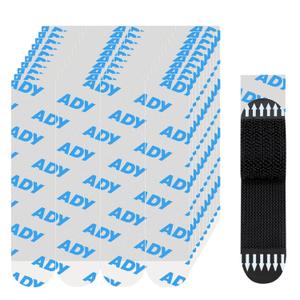ADY Picture Hanging Strips Heavy Duty 40PairsHook and Loop Strips Damage Free Removable, Mounting Tape for Painted Wall, Picture Hangers Refill Adhesive Strips for Rent Room, (Black-XL)
