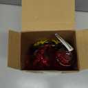 Jealoeur Hummingbird Feeder for Outdoors Hanging, 18 OZ Humming Birds Feeders with 6 Bee Guard Feeding Ports & Built-in Ant Moat, Easy to Clean, Durable Outdoor Garden Decor (Red 1 Pack-C)