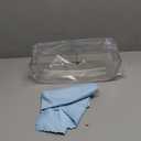 AMI PARTS WPW10430639 W10324876 Freezer Door Shelf Bin compatible with Whirlpool Kenmore Refrigerator Door Shelves-Fit for Freezer Side Door (transparent)-Send Scouring Pad