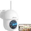 ANRAN 5MP Security Camera Outdoor, 360PTZ Auto-Tracking, 2.4/5GHz WiFi Wired Security Camera, Spotlight & Siren, True Night Vision, IP66 Waterproof, Audio, SD & Cloud Storage, 24/7 Recording, Audio