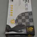 SWIFTLITE Black Vinyl Gloves, Food Grade Gloves Disposable Latex Free & Powder Free, Guantes for Cleaning Cooking Food Prep (100, Medium)