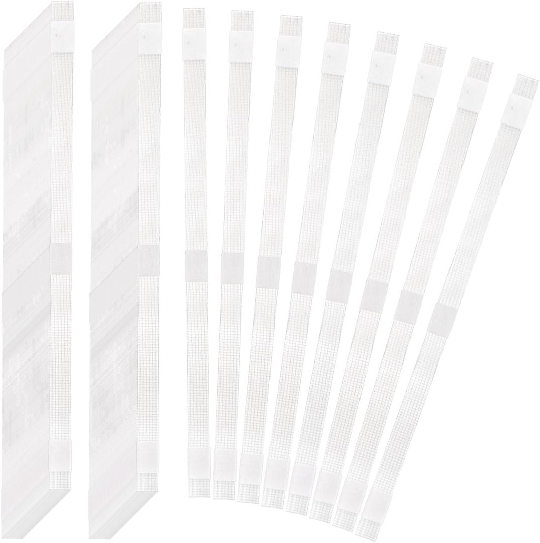 ZEAYEA 100 Pcs Glue Strips with Mesh Backing, 12 mm Hot Melt Adhesive Glue Strips for 80-110 Sheet Capacity, Thermal Binding Strips for Book Glue Binding Repair