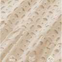 ZESICA Women's 2026 Spring Long Sleeve Maxi Dress V Neck Hollow Out Eyelet A Line Long Flowy Casual Party Dresses (Beige, L)