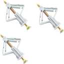 Piutouyar 50 Pcs Drywall Anchors Kit Butterfly Anchors Hollow Wall Anchors Heavy Duty Dry Wall Mount Anchors Plastic Anchors with Screws for Curtain Plasterboard, 50pcs Anchor+50pcs Screws (Grey)