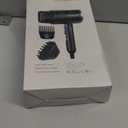 Hair Dryer with Comb | 1800W Blow Dryer with Diffuser for Curly Hair | Plasma Ionic Hairdryer for Frizz Control | Foldable & Protable Design for Travel | 6.5 ft ALCI Cord (Black)