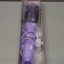 LANDOT 4-in-1 Blow Dryer Brush-Blowout Hair Dryer Brush with 60mm Oval Barrel One Step Volumizer for Thick & Coarse Hair, Fast Drying Frizz Control, Salon Smooth Hair at Home (Purple)