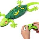 Envyvip RC Wall Crawler Gecko, Rechargeable Remote Control Robot Kids Toys, Wall Climbing Funny Prank Toys Birthday Gifts for Boys & Girls Ages 4 and Up, Upgrade Low Noise (Green)