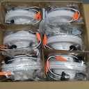 12 Pack 5/6 Inch LED Can Lights with Night Light, Metal 5CCT Retrofit Recessed Lighting Selectable 2700K-6000K Dimmable, 12W=75W, 1200LM Downlight with Metal Smooth Trim - ETL and Energy Star