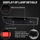 Full LED Rear Bumper Reflectors Fog Brake Tail Light Lamps Compatible with Toyota Rav4 2006-2012/Scion xD 2008-2014 Turn Signal Feature Accessories (Black)