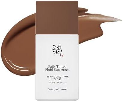 Beauty of Joseon Daily Tinted Fluid Sunscreen 12 Shades for Face Moisturizing Broad Spectrum SPF 40 Korean Skincare 50ml, 1.69 fl.oz #DN310