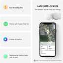 Mini GPS Tracker for Vehicles No Monthly Fee Magnetic GPS Tracker Full USA Coverage Hidden Car Locator Works with Apple Find My(iOS Only) with Magnetic Waterproof Case. (White)